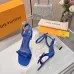 LV Crystal Heel Bow Slingback High‑Heel Sandals 7.5cm Heel #A68693