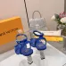 LV Crystal Heel Bow Slingback High‑Heel Sandals 7.5cm Heel #A68693