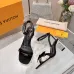 LV Crystal Heel Bow Slingback High‑Heel Sandals 7.5cm Heel #A68695