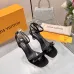 LV Crystal Heel Bow Slingback High‑Heel Sandals 7.5cm Heel #A68695