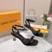 LV Crystal Heel Bow Slingback High‑Heel Sandals 7.5cm Heel #A68695