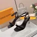 LV Crystal Heel Bow Slingback High‑Heel Sandals 7.5cm Heel #A68695