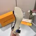 LV Crystal Heel Bow Slingback High‑Heel Sandals 7.5cm Heel #A68695