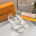 LV Crystal Heel Bow Slingback High‑Heel Sandals 7.5cm Heel #A68696