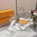 LV Crystal Heel Bow Slingback High‑Heel Sandals 7.5cm Heel #A68696