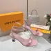 LV Crystal Heel Bow Slingback High‑Heel Sandals 7.5cm Heel #A68697