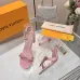 LV Crystal Heel Bow Slingback High‑Heel Sandals 7.5cm Heel #A68697