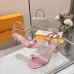 LV Crystal Heel Bow Slingback High‑Heel Sandals 7.5cm Heel #A68697