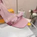 LV Crystal Heel Bow Slingback High‑Heel Sandals 7.5cm Heel #A68697