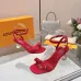 LV Crystal Heel Bow Slingback High‑Heel Sandals 7.5cm Heel #A68698