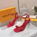 LV Crystal Heel Bow Slingback High‑Heel Sandals 7.5cm Heel #A68698