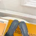 LV CUBE Metal Block Heel Silk Slide Sandals 6.5cm Heel #A68688