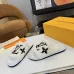 Louis Vuitton Cozy Fluffy Slippers with Leather Straps and Brand Embellishments #B54553