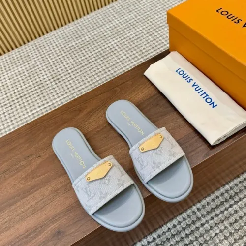 Louis Vuitton Shoes for Women's Louis Vuitton Slippers Grey #B49272