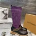 LV Monogram Knit Spliced Knee‑High Stretch Rider Boots #A68591