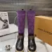 LV Monogram Knit Spliced Knee‑High Stretch Rider Boots #A68591