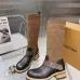 LV Monogram Knit Spliced Knee‑High Stretch Rider Boots #A68592