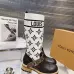 LV Monogram Knit Spliced Knee‑High Stretch Rider Boots #A68593