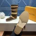 LV Suede Multi‑Buckle Mid‑Calf Rider Boots Flat Sole #A68631
