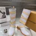 LV Vintage Multi‑Strap Suede Knee‑High Rider Boots Block Heel #A68589