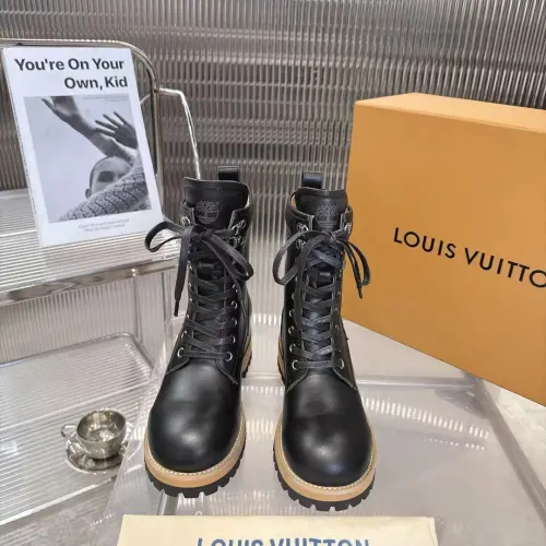 LV × Timberland 8‑Inch Co‑Branded Leather Work Boots #A68623