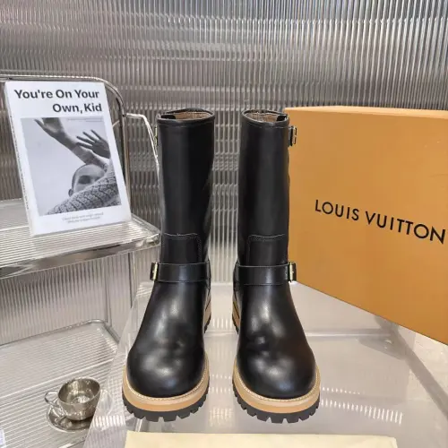 LV × Timberland 8‑Inch Co‑Branded Work Boots Rubber Lug Sole #A68621