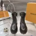 Louis Vuitton Unisex Colorful Monogram Patchwork Side‑Zip Combat Boots #A68527