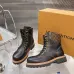 Louis Vuitton Unisex Monogram Patchwork Side‑Zip Combat Boots #A68516
