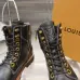 Louis Vuitton Unisex Monogram Patchwork Side‑Zip Combat Boots #A68516