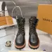 Louis Vuitton Unisex Monogram Patchwork Side‑Zip Combat Boots #A68517