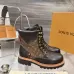 Louis Vuitton Unisex Monogram Patchwork Side‑Zip Combat Boots #A68517