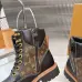 Louis Vuitton Unisex Monogram Patchwork Side‑Zip Combat Boots #A68517