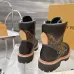Louis Vuitton Unisex Monogram Patchwork Side‑Zip Combat Boots #A68517