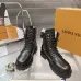 Louis Vuitton Unisex Monogram Patchwork Side‑Zip Combat Boots #A68518
