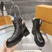 Louis Vuitton Unisex Monogram Patchwork Side‑Zip Combat Boots #A68518