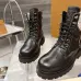 Louis Vuitton Unisex Monogram Patchwork Side‑Zip Combat Boots #A68518