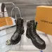 Louis Vuitton Unisex Monogram Patchwork Side‑Zip Combat Boots #A68519