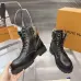 Louis Vuitton Unisex Monogram Patchwork Side‑Zip Combat Boots #A68519