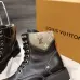 Louis Vuitton Unisex Monogram Patchwork Side‑Zip Combat Boots #A68519