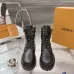 Louis Vuitton Unisex Monogram Patchwork Side‑Zip Combat Boots #A68520
