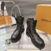 Louis Vuitton Unisex Monogram Patchwork Side‑Zip Combat Boots #A68520