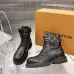 Louis Vuitton Unisex Monogram Patchwork Side‑Zip Combat Boots #A68520