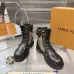 Louis Vuitton Unisex Monogram Patchwork Side‑Zip Combat Boots #A68521