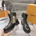 Louis Vuitton Unisex Monogram Patchwork Side‑Zip Combat Boots #A68521
