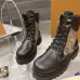 Louis Vuitton Unisex Monogram Patchwork Side‑Zip Combat Boots #A68521