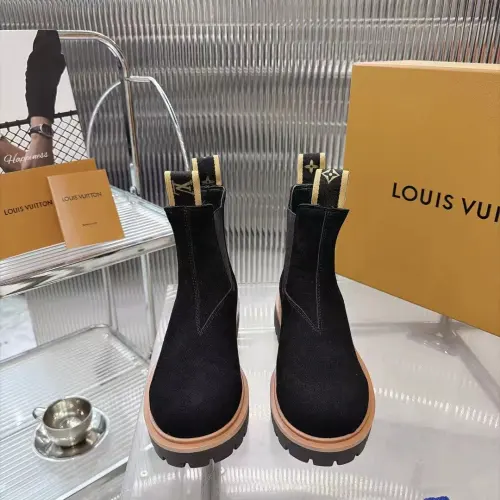 Louis Vuitton Unisex Suede Slip‑On Chelsea Ankle Boots #A68525