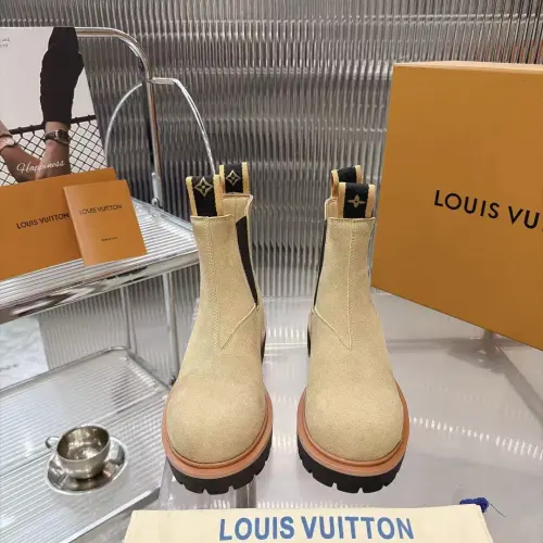 Louis Vuitton Unisex Suede Slip‑On Chelsea Ankle Boots #A68526