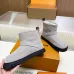 Louis Vuitton Women’s Gray Suede Ankle Boots with Shearling Lining & Signature Monogram #A69812