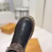 Louis Vuitton Women’s Knee-High Boots with Gray Monogram Sock Top & Brown LV Strap #A69912