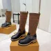 Louis Vuitton Women’s Knee-High Boots with Monogram Sock Panel & Leather Toe Cap #A69914